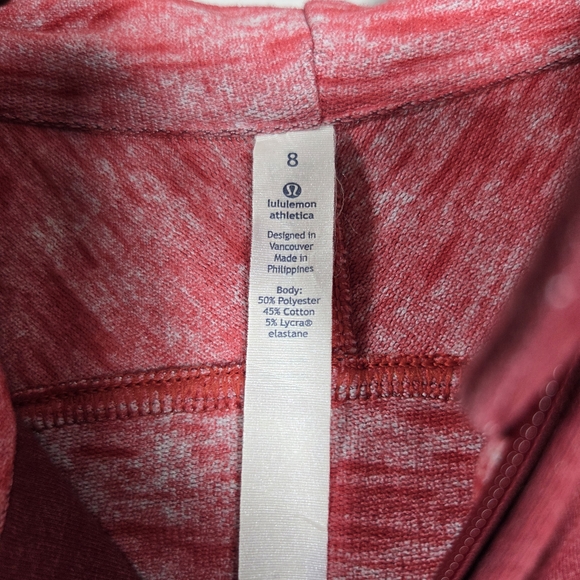 Lululemon Take Ten Full Zip Hoodie Rosewood Red Size L - Picture 4 of 13